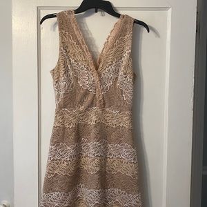 Lulus nude lace dress
